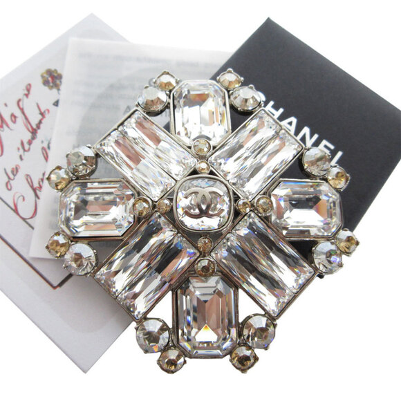 CHANEL Orange Coco Mark Brooch - Picture 1 of 5